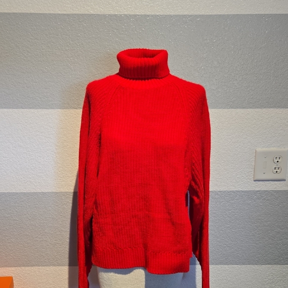 PINK Victoria's Secret Sweaters - Victorias Secret Pink Red Sweater Sz M New